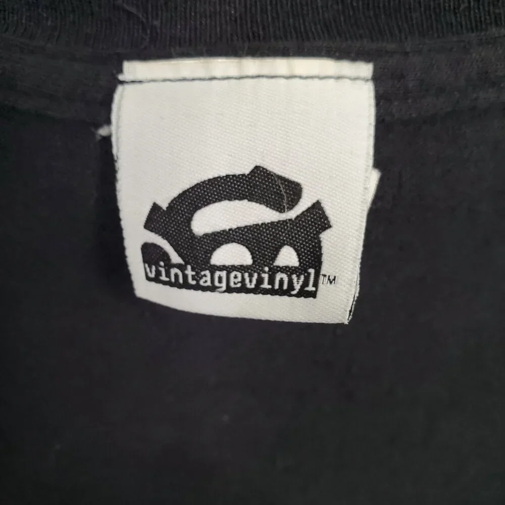 Kiss Army Size L T-Shirt Vintage Vinyl 2005 100% Cotton Black Camo Spellout Y2K - Picture 4 of 6